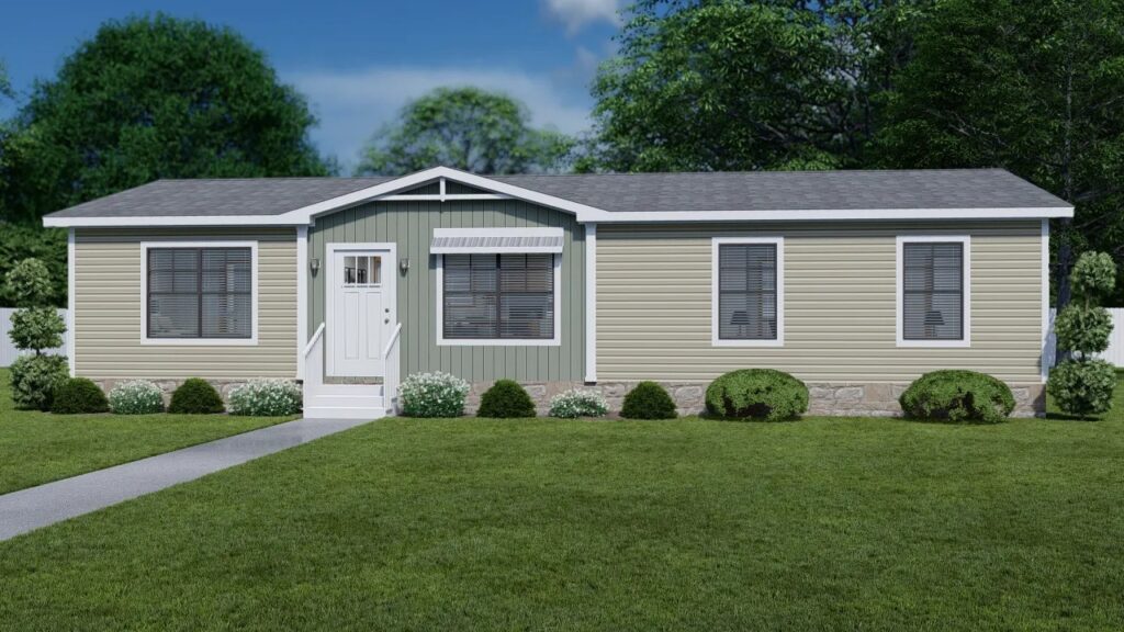 Exterior of a new Clayton manufactured home