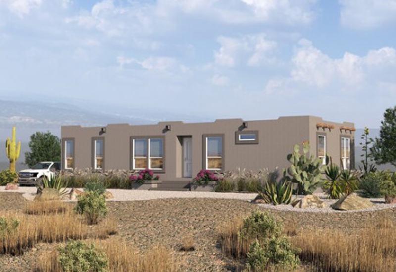 Southwest style factory-built home