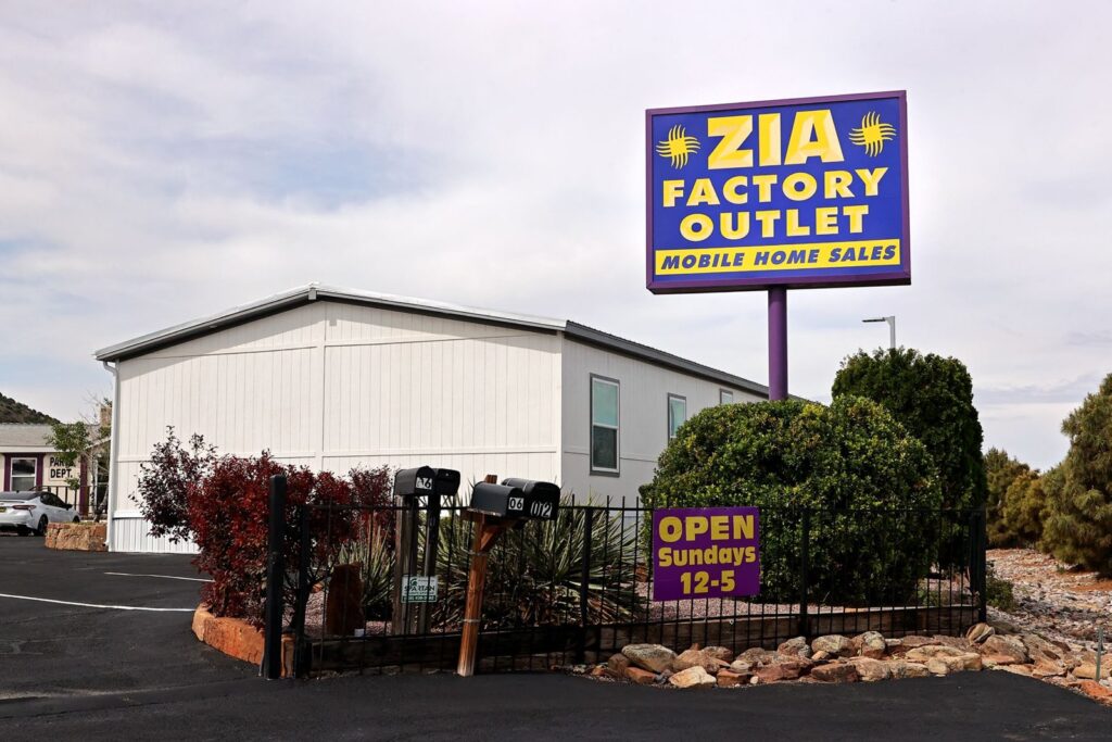 Zia Factory Outlet sales lot in Santa Fe, New Mexico